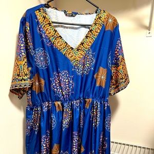 Blue maxi dress